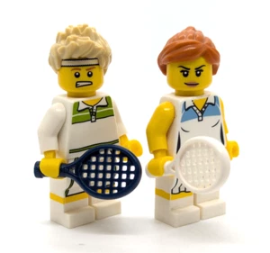 LEGO CMF Minifigure Series Pair - Tennis Player & Ace - Doubles Team - Picture 1 of 5