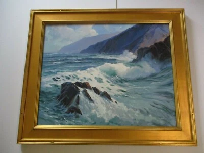 PINTURA CASH BAXTER MENDOCINO MAÑANA AMANECER AMANECER PLAYA COSTA CALIFORNIA 30" Foto 1 de 4