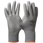 Gebol Handschuh Micro Flex Arbeitshandschuh Mechanikerhandschuh Polyester grau