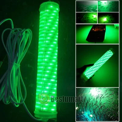 9000000LM 12V Verde LED Subacuático Luz de Pesca Noche Crappie Lámpara Foto 1 de 4
