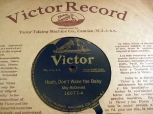 May McDonald 10" 78 rpm - Hush Don't Wake the Baby / Roll on Silver Moon - Bild 1 von 2