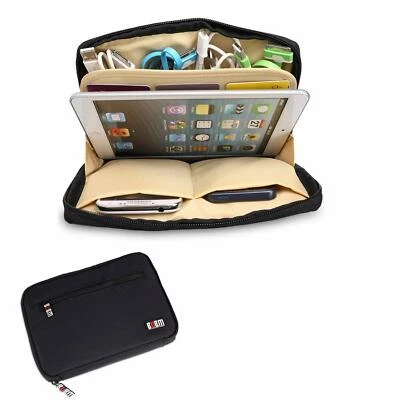 Portable Universal Gadget Organiser Bag iPad Mini Cables Charger Accessory Case - Image 1 of 4