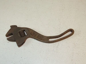 Vintage Erie 10" S Curved Offset Adjustable Wrench - Picture 1 of 5