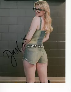 DASHA SIGNED SUPER SEXY POSED 8X10 COUNTRY STAR *AUSTIN* - Picture 1 of 1