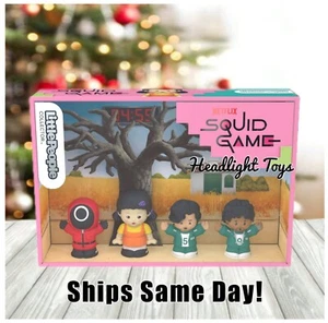 New 2024 Fisher-Price Netflix Squid Game Little People Collector 4 Pack Figures - Picture 1 of 13