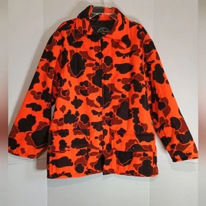 All Weather Outerwear Orange and Black Camouflage Jacket Size X-Large - Picture 1 of 5