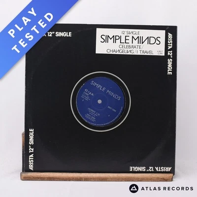 Simple Minds Celebrate Die-Cut Sleeve Townhouse 12" Single Vinyl Record - VG+/EX - Image 1 of 4