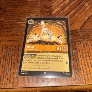 Disney Lorcana TCG Pongo Determined Father Into the Inklands Super Rare - Bild 1 von 2
