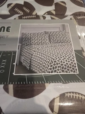 Juego de 6 hojas temáticas de fútbol americano de otoño de la reina de la zona final NUEVO Foto 1 de 4