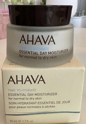 AHAVA Essential Day Moisturizer 1.7oz/50mL FULL SZ EXP 3/2028 SEALED BOX $58 - Image 1 of 4