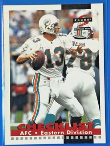 Score 1996 - Dan Marino - Miami Dolphins - Checklist - #269 - AFC Eastern Divisi - Foto 1 di 2