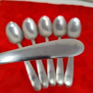 Set Of 6 Soup Table Spoons Hampton Silversmiths Satin Stainless Concierto 7 3/4" - Picture 1 of 12