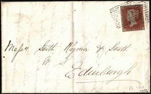 SG8 (BS91) 1d rote Imperf Platte 131 - IJ - 4 Rand - sehr schön - auf Deckel - Bild 1 von 5