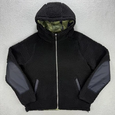 Rag & Bone Jacket Mens Large L Black Camo Phantom Sherpa Tactic Teddy Sweater - Image 1 of 4