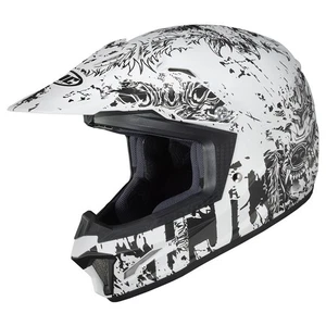 HJC  CL-XYII CREEPER YOUTH HELMET ATV GO CART DIRT BIKE WHITE - Bild 1 von 2