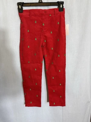 NUEVO CON ETIQUETAS BLUEBERI BOULEVARD Bordado Árbol de Navidad Pana Pantalones Jóvenes Niñas 6 Foto 1 de 4