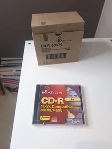 Imation CD-R 4X • 650MB / 74 MIN • 1x-4x Compatible • Caja de diez nueva y sellada - Imagen 1 de 2