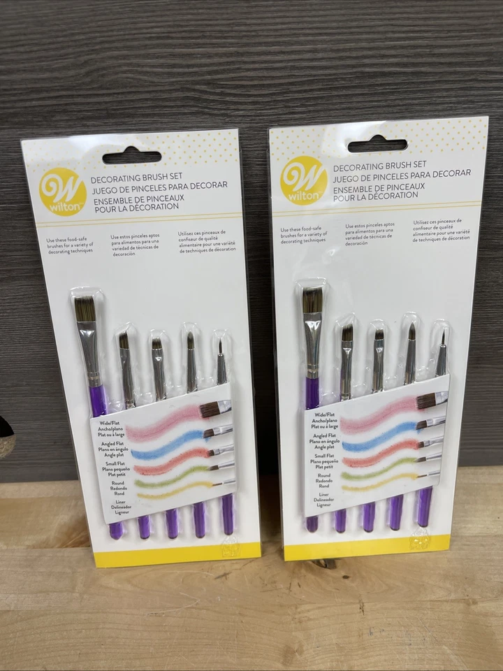 Wilton 1907-1352 5-piece Decorating Brush Set M9