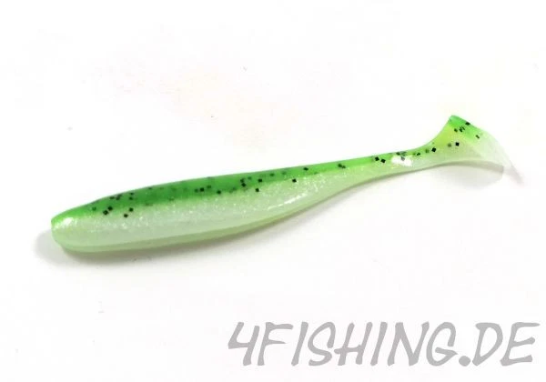 KEITECH Easy Shiner CHARTREUSE PEPPER SHAD in 3" - aromatisierter Topgummi aus .