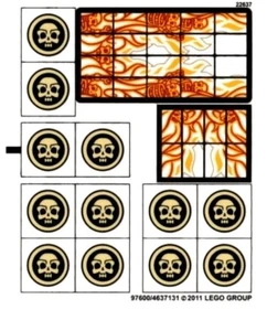 NEW LEGO® Sticker Sheet POTC 4195 Pirates of Caribbean Queen Annes Revenge - Picture 1 of 1