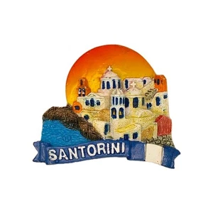 MAGNET MAGNET HARZ KÜHLSCHRANK SOUVENIR KÜHLSCHRANKMAGNET SANTORINI GRIECHENLAND - Bild 1 von 1