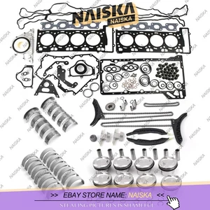 Engine Gaskets Pistons Seals Overhaul Kit For BMW F10 E70 E71 550i X6 X5 N63 4.4 - Picture 1 of 6