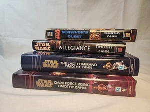 Star Wars Bantam/Del Rey VTG Book~Lot of 4~Timothy Zahn~Hard Cover/ Dust Jacket - Picture 1 of 4