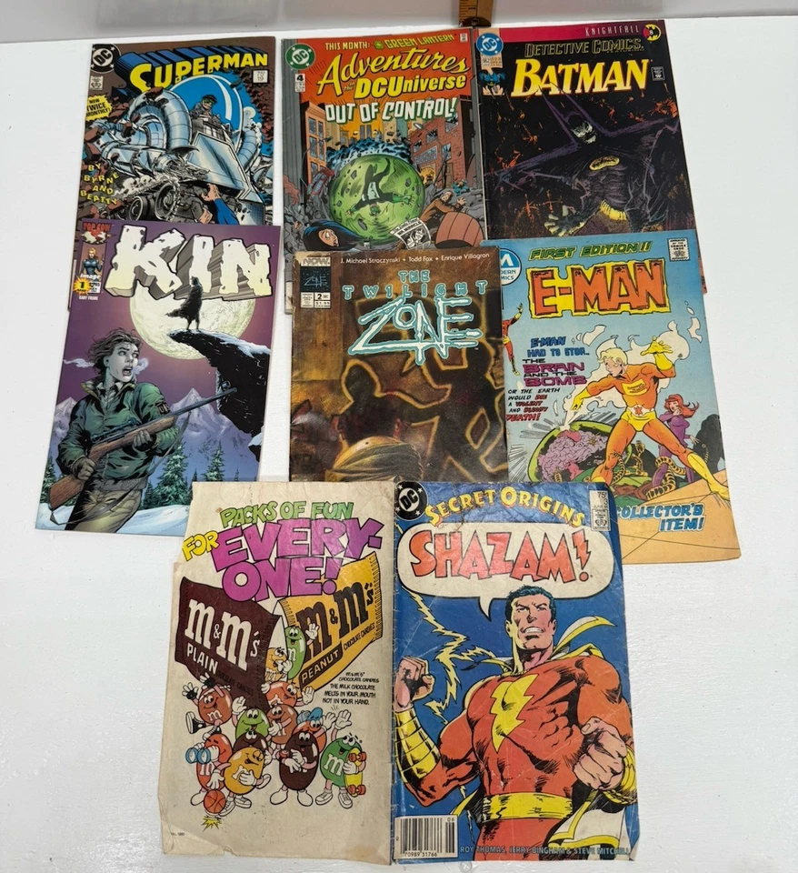 Lote de cómics mixtos de colección DC Marvel - Kin Batman Superman E-Man Edad de Bronce/Cobre Foto 1 de 4