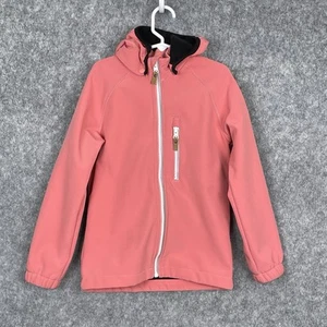 Reima Girls Waterproof Fleece Lined Rain Jacket Coat Size 7 US Removable Hood - Picture 1 of 12