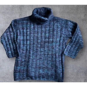 Tesori Mohair Turtleneck Sweater Made In Italy - Picture 1 of 5