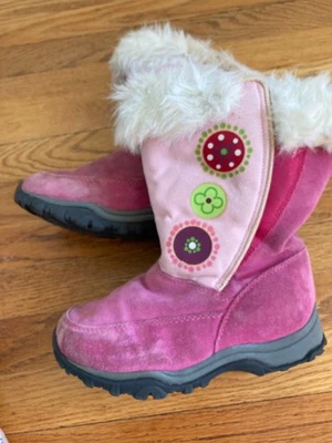 Hanna Anderson Niñas Botas de Nieve Abeto Talla 3M Rosa Botas de Invierno Foto 1 de 4