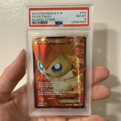 Victini EX 131/135 B&W Plasma Storm 2013 Pokémon Card PSA 8 NM-MT  - Image 1 of 4