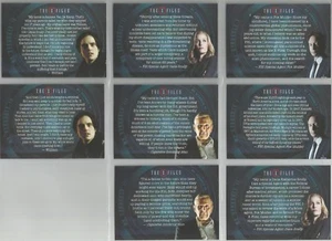X-Files Temporadas 10 y 11 - "Monólogos de Lucha" Juego de 8 Cartas de Persecución #MS1-MS8 - Imagen 1 de 1