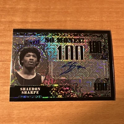 2022 Leaf Metal Shaedon Sharpe So Money Black Mojo 4/5 🔥🔥🔥 - Image 1 of 4