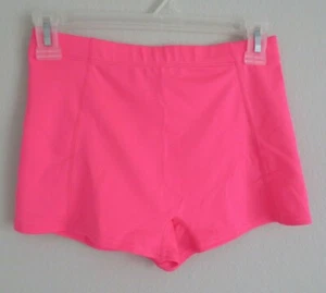BCG Girls Size L (12-14) Hot Pink Athletic Cheering Volley Trainer Micro Shorts - Picture 1 of 3