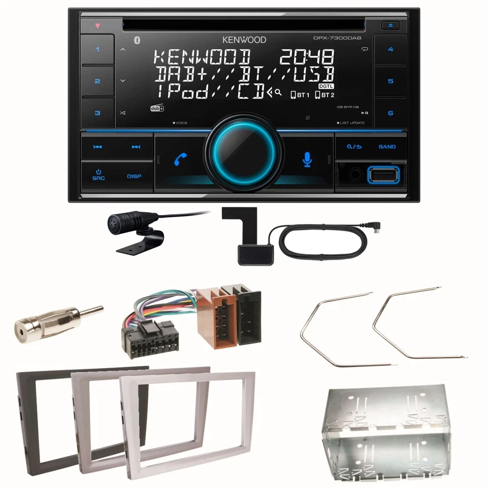 Kenwood DPX-7300DAB Bluetooth Einbauset für Opel Omega B Meriva A Agila Vivaro - Bild 1 von 1