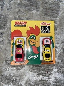 Vintage Kelloggs Corn Flakes Race Car Diecast Mini Car Collection #1 & #5 New - Picture 1 of 1