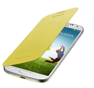 SAMSUNG GALAXY S4 FLIP COVER - YELLOW EF-FI950BYEGWW - Picture 1 of 5