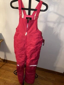 Swiss Tech Girls Pink Bib Overall Snow Pants Size XXL/2XG 18 New With Tags - Picture 1 of 11