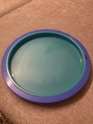 Tupperware Tablett 2tlg ⌀ 37cm Blau Türkis - Bild 1 von 4