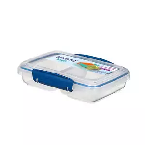 Sistema 1.4 Cup Small Split To Go Food Storage Container, Blue - Picture 1 of 6