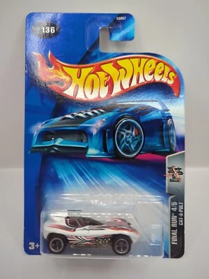 2003 FINAL RUN Hot Wheels CAT-A-PULT Collector #136 White  - Image 1 of 2