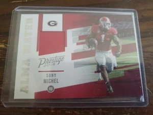 SONY MICHEL 2019 PANINI PRESTIGE ALMA MATER JERSEY #AM-SM PATRIOTS / GEORGIA - Picture 1 of 2