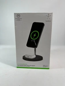 Belkin BOOST CHARGE PRO 2-in-1 Wireless Charger Stand with Magsafe 15W - Picture 1 of 2