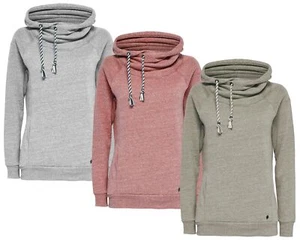 ONLY Damen Sweatshirt Pullover onlJILL HOOD grau grün Kapuze Shirt Sweater NEU - Picture 1 of 7