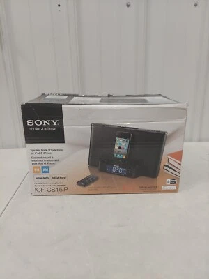 Sony Speaker Audio Dock Station Dream ICF-CS15iP iPod Iphone Open Box #1592 - Image 1 of 4
