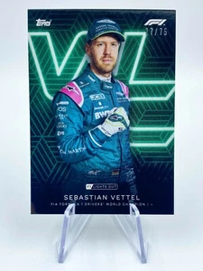 SEBASTIAN VETTEL 2021 Topps F1 Lights Out World Champion Aston Martin #27/75 - Picture 1 of 2
