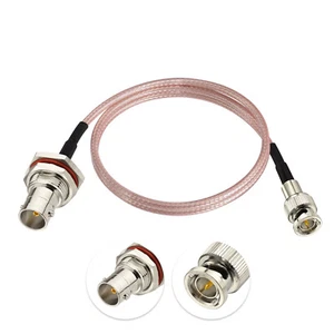 10 Pack Mini BNC Male to BNC Female 75 Ohm RG179 Cable 7" for HD SDI Vedio Camer - Picture 1 of 9