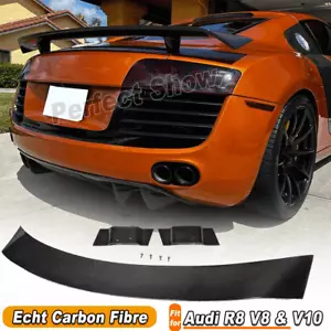 Alerón trasero de carbono para Audi R8 GT V8 V10 2008-15 alerón de maletero alerón labio - Imagen 1 de 11