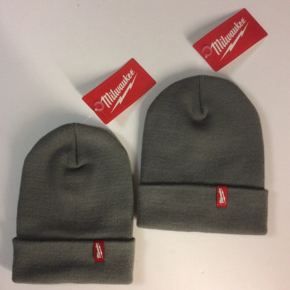 Milwaukee Tool 506G Gray 100 Acrylic Cuffed Beanie